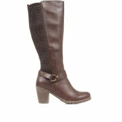 Pavers Knee High Boots With Extra Wide Calf - WBINS34169 / 320 707