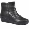 Pavers Ladies Leather Ankle Boots - KF32037 / 319 261