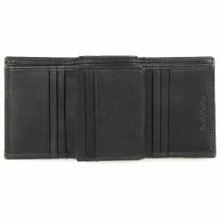 Pavers Accessories Black Leather Tri-Fold Wallet - THA34009 / 321 280 / 321 280