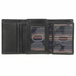 Pavers Accessories Black Leather Tri-Fold Wallet - THA34009 / 321 280 / 321 280