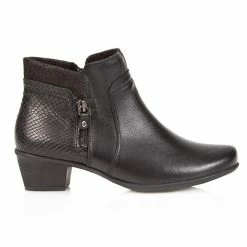 Fly Flot Ankle Boot With Stack Heel - RDSOF26000 / 311 121 Wide Fit