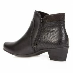 Fly Flot Ankle Boot With Stack Heel - RDSOF26000 / 311 121 Wide Fit