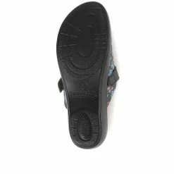 Fly Flot Wide Fit Floral Print Clog - FLY29028 / 313 800 Shoes