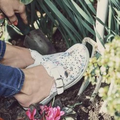 Fly Flot Wide Fit Floral Print Clog - FLY29028 / 313 800 Shoes