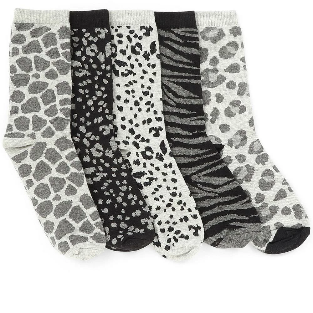 Pavers Women's Animal Print Cotton Rich Socks - ASENA34003 / 321 769 Accessories 1 Pavers Women's Animal Print Cotton Rich Socks - ASENA34003 / 321 769 Accessories
