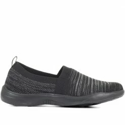 Pavers Lightweight Slip-On Trainers - BRK35015 / 321 413 Wide Fit