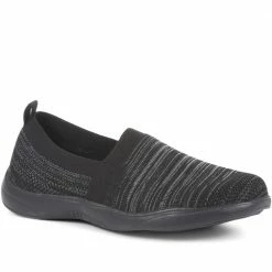 Pavers Lightweight Slip-On Trainers - BRK35015 / 321 413 Wide Fit