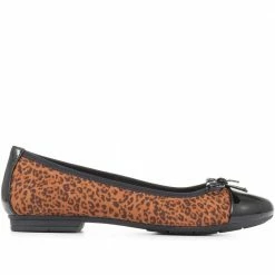 Pavers Leopard Print Ballerina Flats - JANSP35017 / 321 372 Shoes