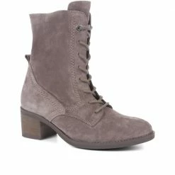 Gabor Mady Heeled Leather Ankle Boots - GAB34529 / 322 107