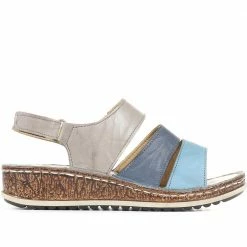 Pavers Ladies Multi Color Slingback Sandals - CAY33013 / 319 892 / 319 892
