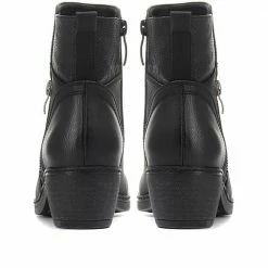 Pavers Women's Smart Casual Black Ankle Boots - WOIL30000 / 316 348 / 316 348 Wide Fit