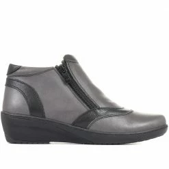 Pavers Two-Tone Leather Ankle Boot - LUCK34003 / 321 843 Boots