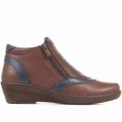 Pavers Two-Tone Leather Ankle Boot - LUCK34003 / 321 843 Boots