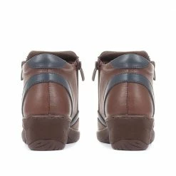 Pavers Two-Tone Leather Ankle Boot - LUCK34003 / 321 843 Boots