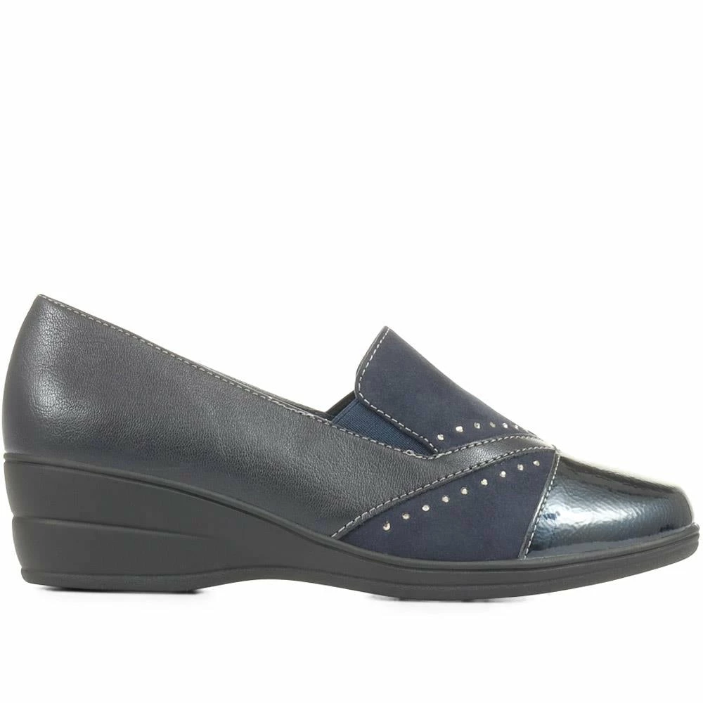 Pavers Low Wedge Slip On Shoes - WOIL35013 / 321 714 8 Pavers Low Wedge Slip On Shoes - WOIL35013 / 321 714