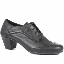 Pavers Comfortable Heeled Brogue Shoes - ESFA34007 / 321 948
